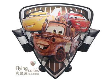 汽車總動員-盾型款鋁箔氣球(74*64cm)