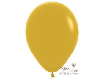 9吋圓形標準粉面氣球-Sempertex[芥末黃色](100顆/包)