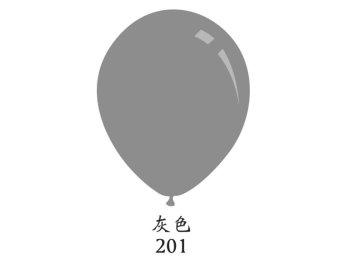 9吋圓形標準粉面氣球Decomex[標準灰色](100顆/包)-單色包裝