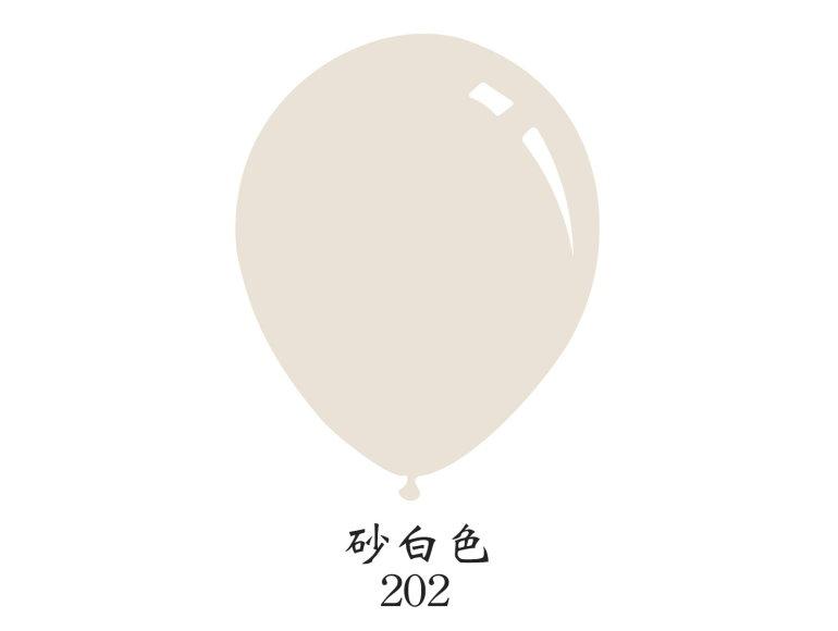 11吋圓形標準粉面氣球-Decomex[標準砂白色](100顆/包)-單色包裝