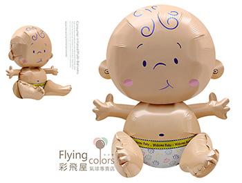ஐ 4D立體坐立嬰兒寶寶[女寶寶] 鋁箔氣球