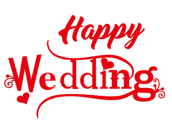 「轉印貼紙」Happy Weddind 波波球 持久球 透明氣球貼紙 婚禮