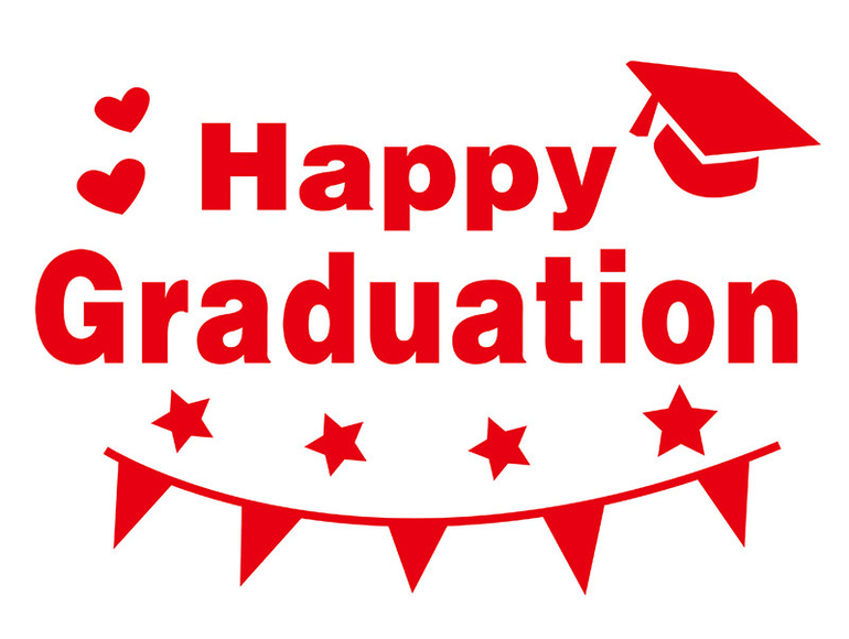 「轉印貼紙」Happy Graduation A款 透明波波球、泡泡球、持久球-畢業氣球專用轉印貼紙