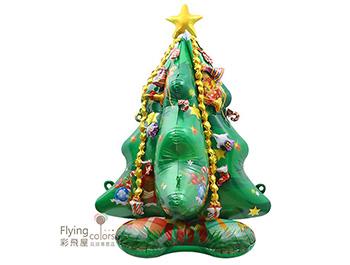 ஐ4D立體聖誕樹鋁箔氣球(成品:145*105*105cm)