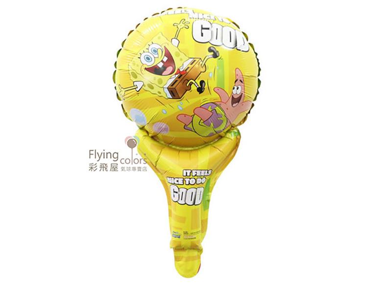 ஐ海綿寶寶手持棒氣球(44*26cm)