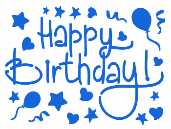 氣球專用轉印貼紙-Happy Birthday-共六款顏色 生日快樂