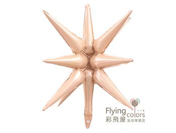 ஐ連體爆炸星鋁箔氣球[焦糖色](67*54cm)