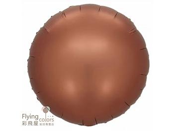 18吋圓形鋁箔氣球[巧克力色](45cm)