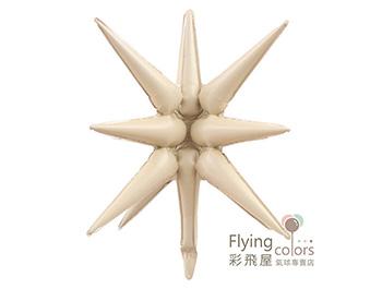 ஐ連體爆炸星鋁箔氣球[奶油色](67*54cm)