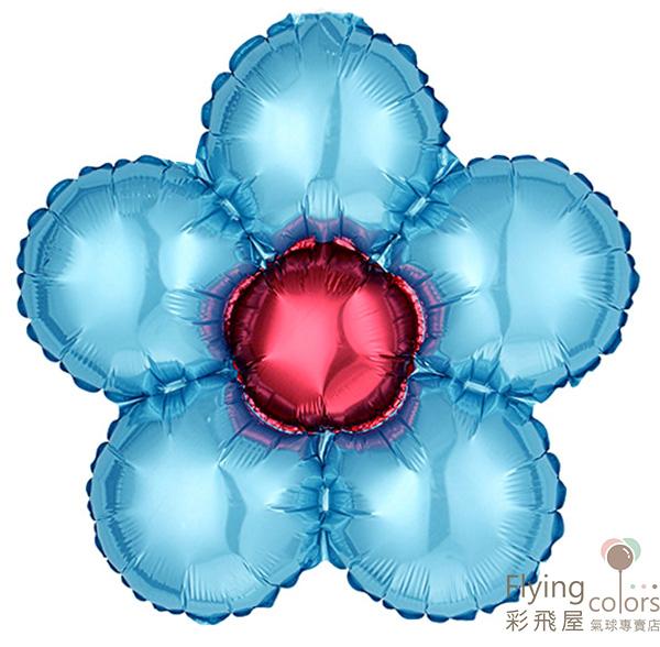 (原圖)  Round-076 QX-792L-Blue ஐ最耐久的氣球花 - 五瓣圓花[淺藍色花瓣－紅色花心](43*43cm)拷貝.jpg