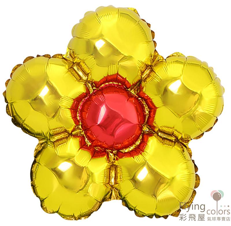 (原圖)  Round-086 QX-792Gold 最耐久的氣球花 - 五瓣圓花[金色花瓣－紅色花心].jpg
