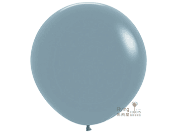 18吋圓形標準粉面氣球-Sempertex[落日藍色/灰藍色](25顆/包)