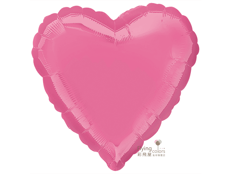18吋心型-玫瑰粉鋁箔氣球(1袋2個價)(45cm)