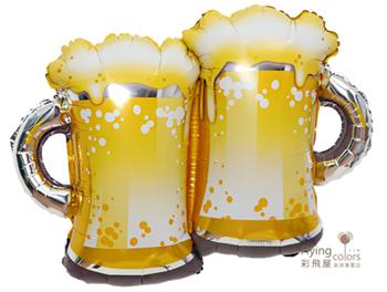 慶祝乾杯 碰杯 啤酒杯 鋁箔氣球(90*68cm)