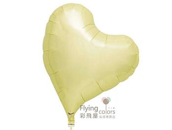 14吋歪歪心 甜心(偏心)鋁箔氣球-世界上漂浮時間最長的氣球[牙白色](37*40cm)