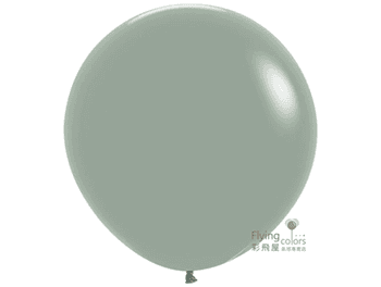 18吋圓形標準粉面氣球-Sempertex[落日綠色/灰綠色/月桂葉色](25顆/包)