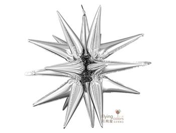 ஐ立體魔幻星-[銀色](大)鋁箔氣球(76*88cm)