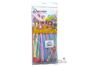 260長條氣球-Decomex[馬卡龍綜合色](100顆/包)