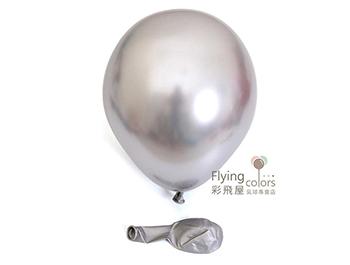 TONGLE 12吋金屬色圓形氣球[銀色](50入/包) Chrome Balloons 中國製
