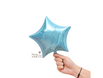 ஐ10吋鋁箔星形-自動封口[珠光淺藍色](25*25cm)