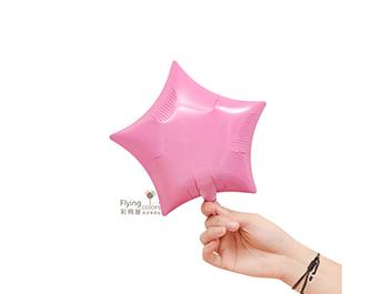 ஐ10吋鋁箔星形-自動封口[粉紅色](25*25cm)