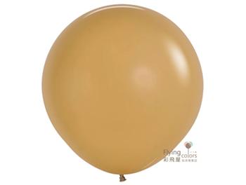 36吋圓形標準面氣球-S牌[拿鐵色](2顆/包)