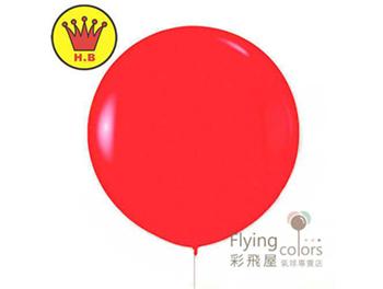 36吋圓形標準面氣球-H.B[紅色](1顆)