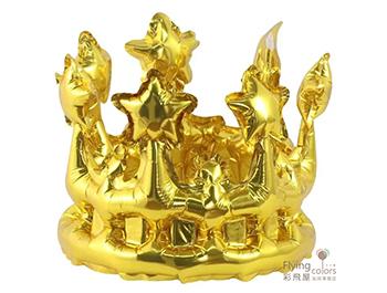 ஐ亮面皇冠帽鋁箔氣球[金色](70*20cm)