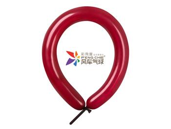 260長條標準面氣球-風車牌[水晶酒紅色](100入/包)