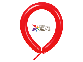 260長條標準面氣球-風車牌[中國紅色](100入/包)