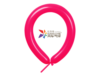 260長條標準面氣球-風車牌[水晶玫紅色](100入/包)