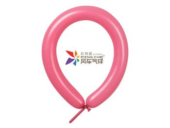 260長條標準面氣球-風車牌[火烈鳥紅色](100入/包)
