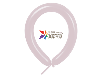 260長條標準面氣球-風車牌[暮光粉色](100入/包)