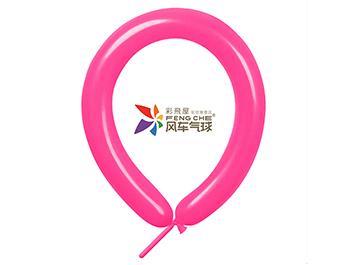 260長條標準面氣球-風車牌[淺玫紅色](100入/包)