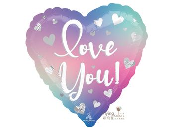 18吋濾鏡色調LOVE鋁箔氣球(45cm)