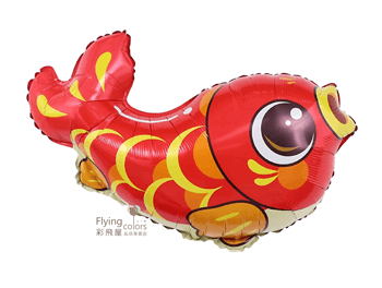 ஐ年年有魚鋁箔氣球(66*40cm)
