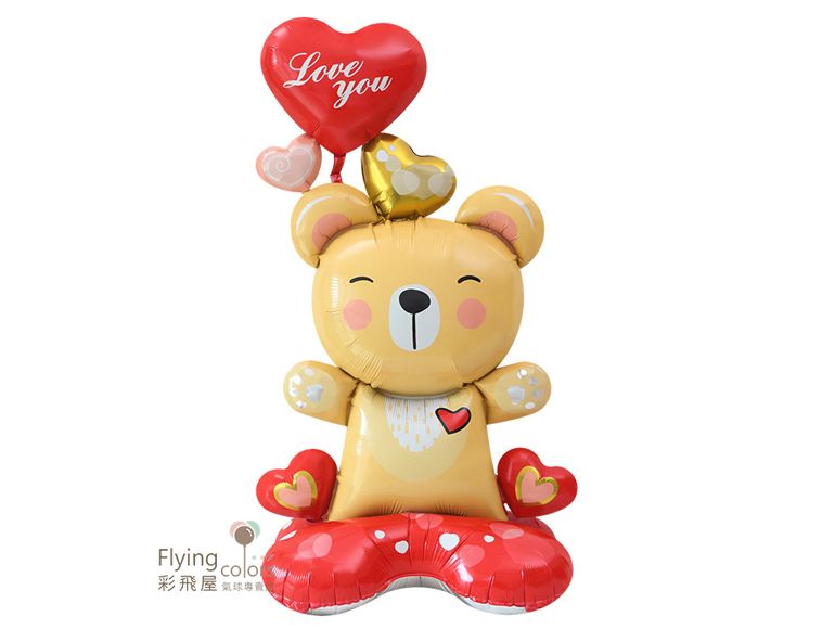 ஐ站立底座立體LOVE小熊(113*63cm)