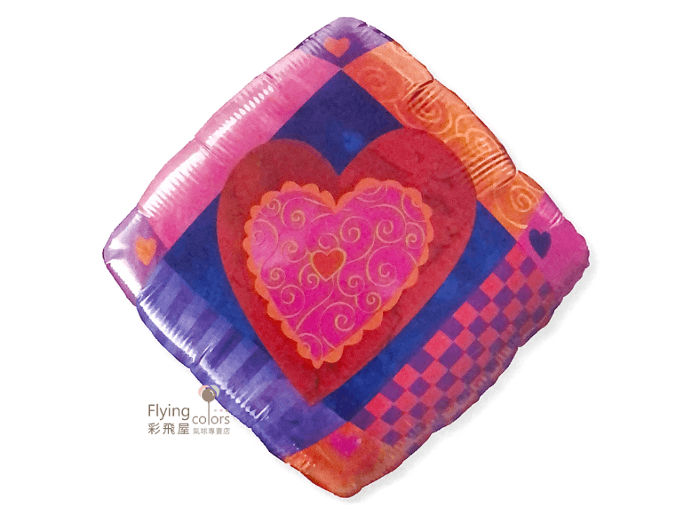 18吋四方形愛心LOVE(45cm)