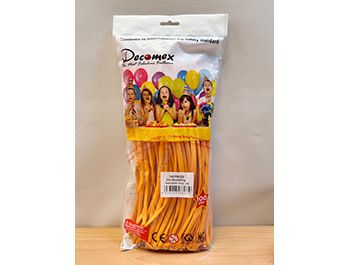 260長條標準面氣球-D牌[木瓜黃色](100顆/包)