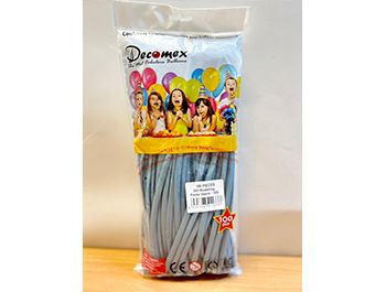 260長條標準面氣球-D牌[迷霧藍色](100顆/包)