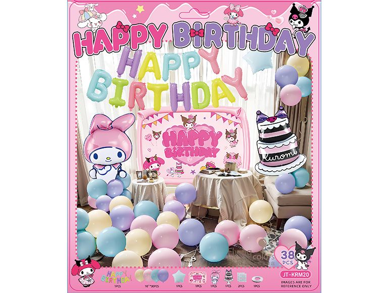 馬卡龍色美樂蒂生日套裝