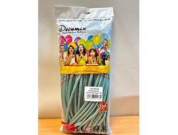 260長條標準面氣球-D牌[冬青綠色](100顆/包)