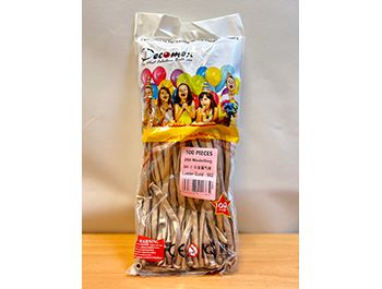 260長條氣球-D牌[鉻金屬球-金色](100顆/包)