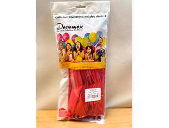 660長條標準面氣球-Decomex[紅色](20顆/包)