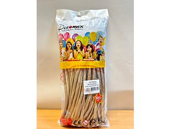 260長條標準面氣球-D牌[奶茶色](100顆/包)