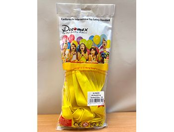 660長條標準面氣球-Decomex[黃色](20顆/包)