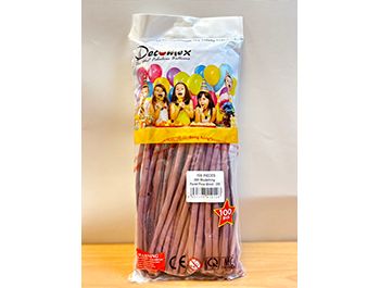 260長條標準面氣球-D牌[豆沙粉色](100顆/包)