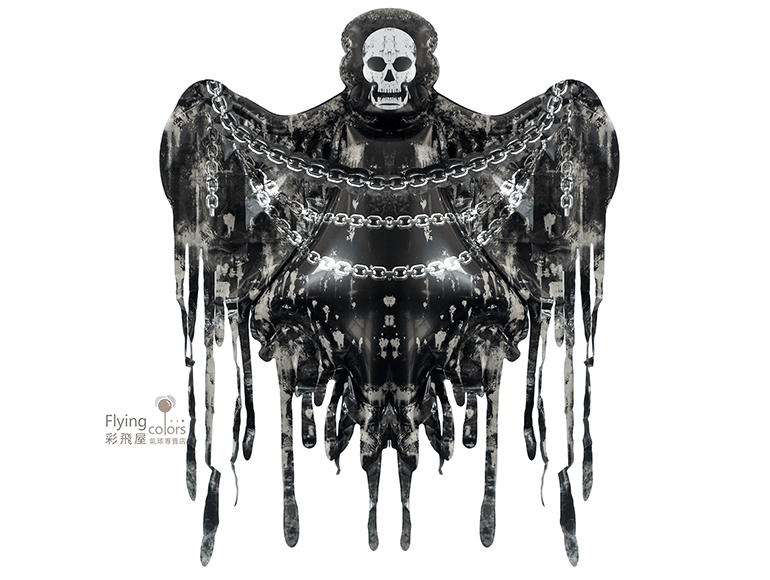 鎖鏈骷髏鋁箔氣球 (150*118cm)