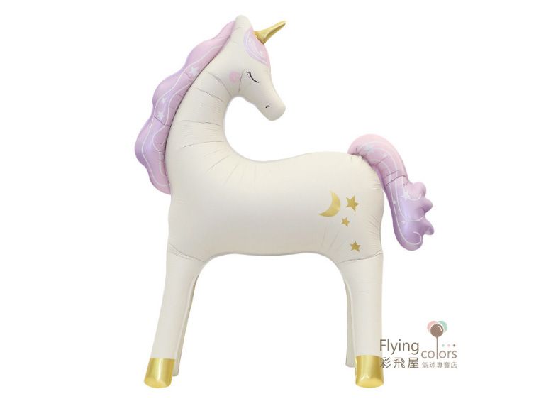 ஐ站立獨角獸鋁箔氣球(97*86cm)