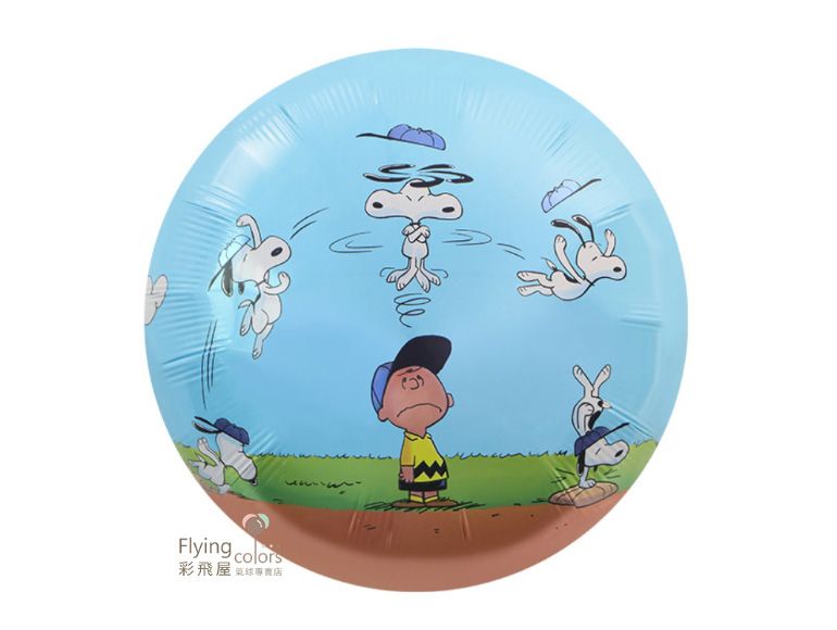 18吋史努比打棒球鋁箔氣球(45*45cm)